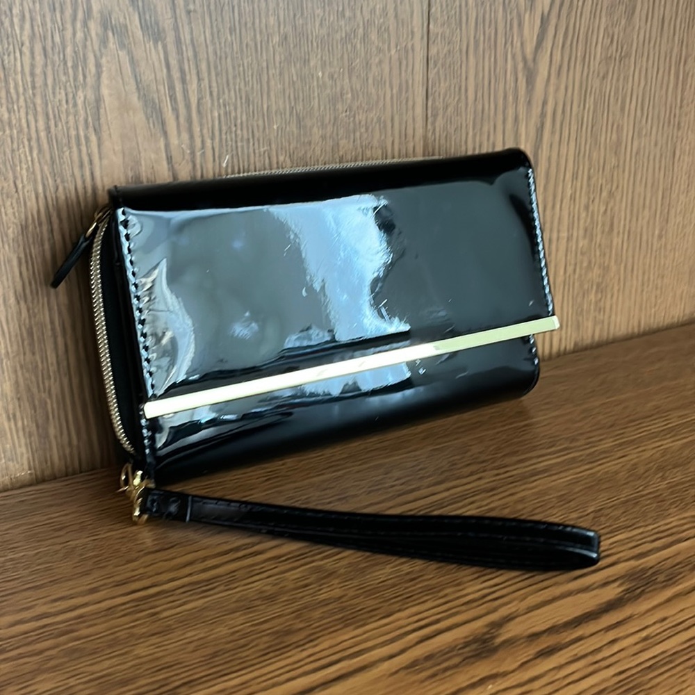 Black Patent leather wallet